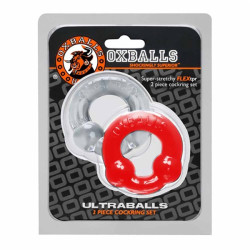 Oxballs Pack Cockrings Ultraballs Oxballs Gris - Rouge